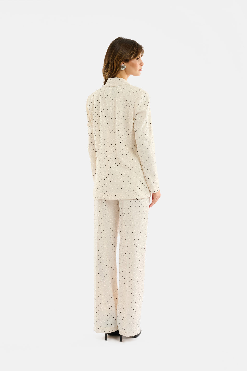 Blazer monopetto pois