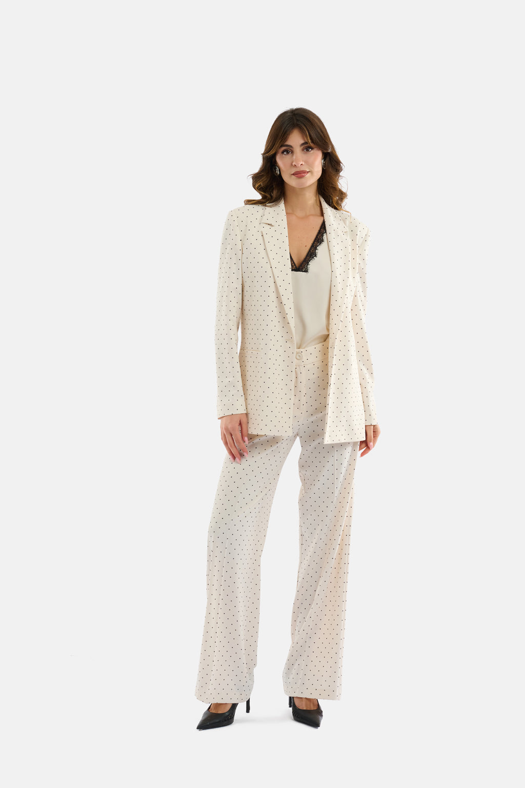 Pantalone palazzo pois