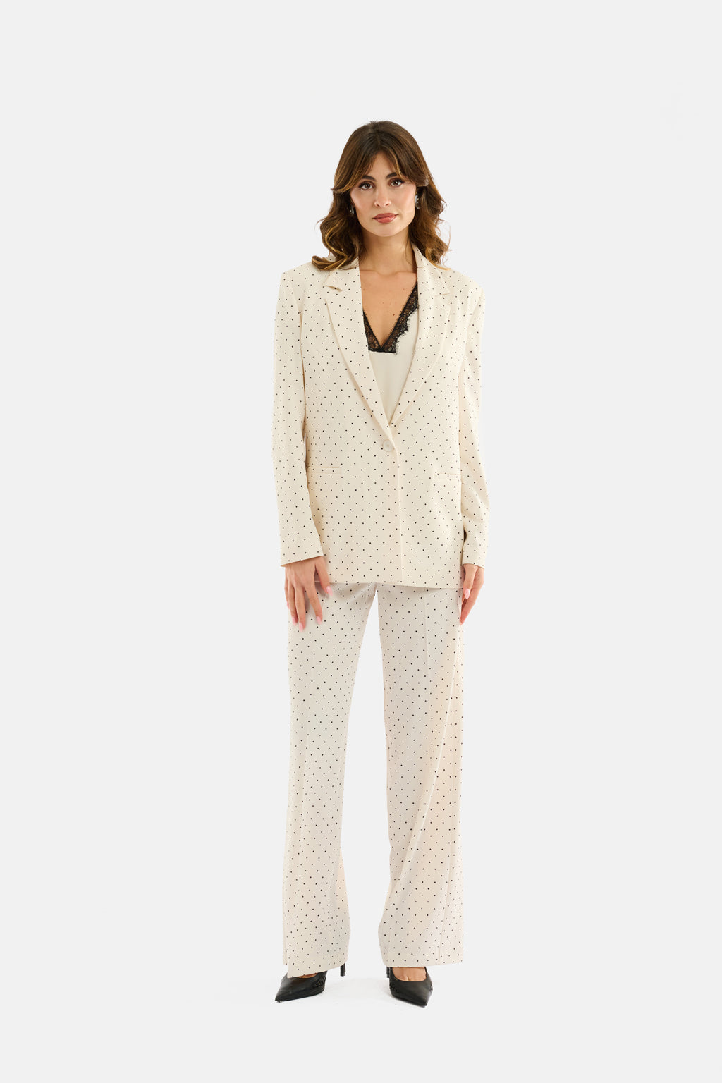 Pantalone palazzo pois