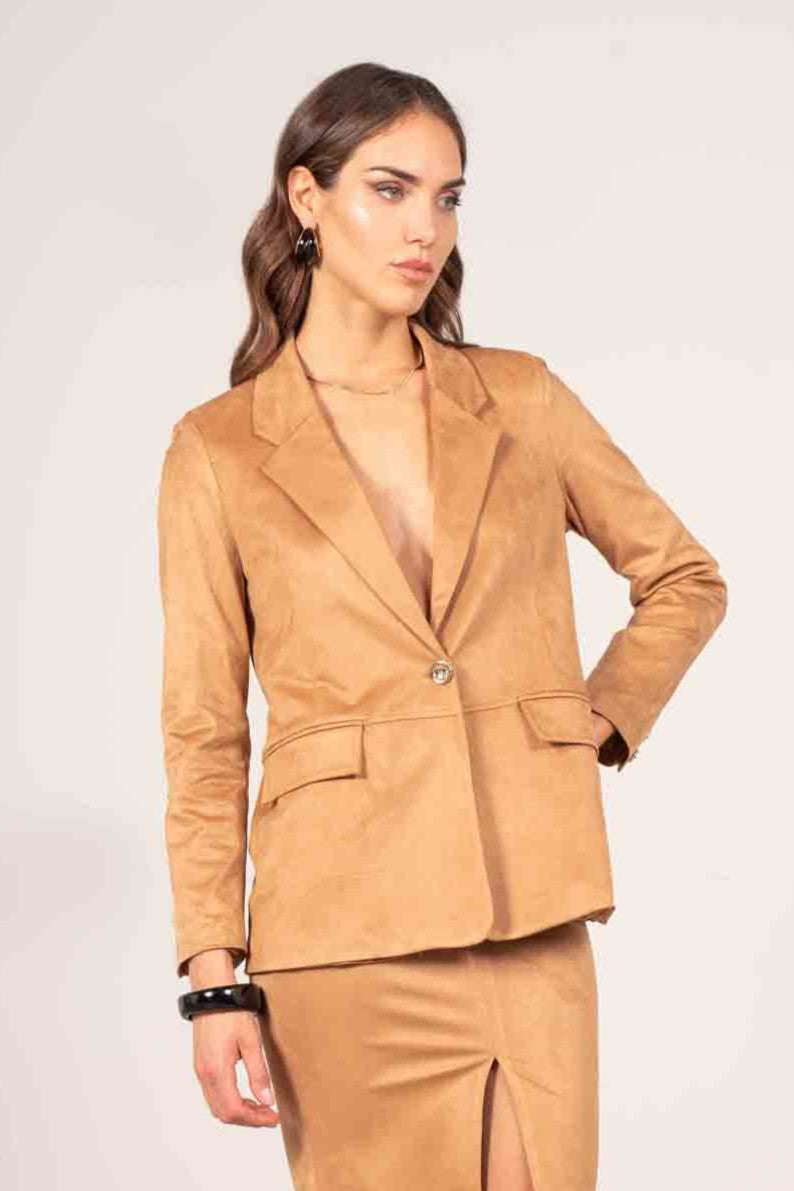 Blazer in suede