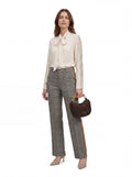 Pantalone check banda laterale