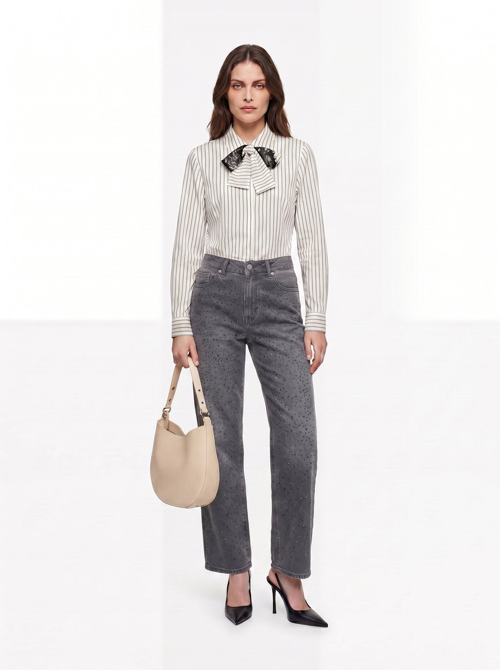 Camicia righe con cravatta