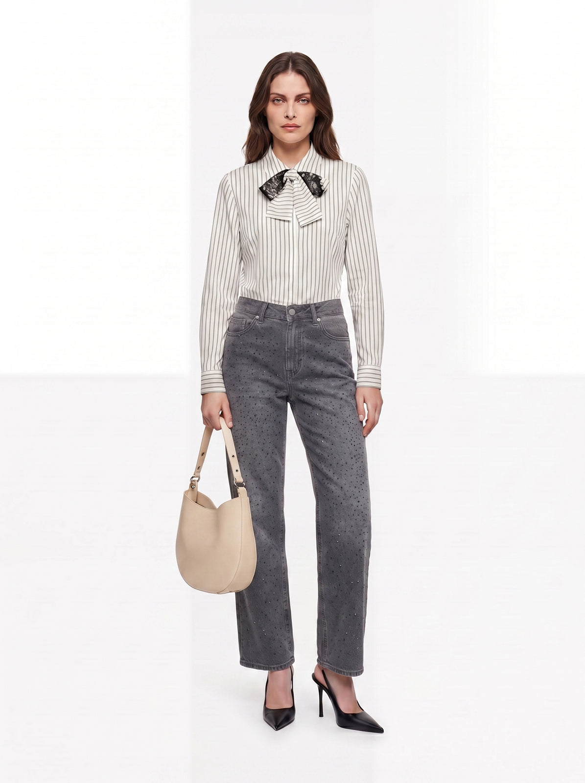Camicia righe con cravatta