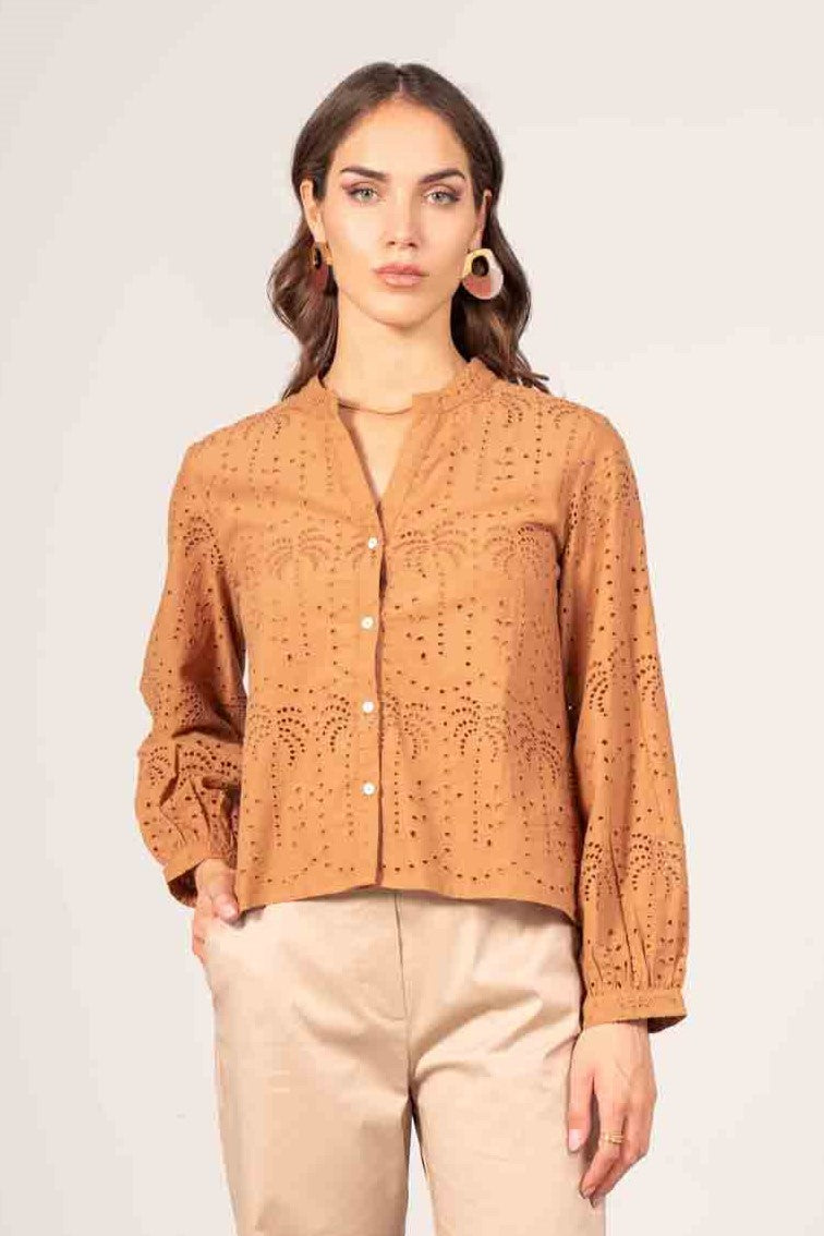 Camicia pizzo sangallo