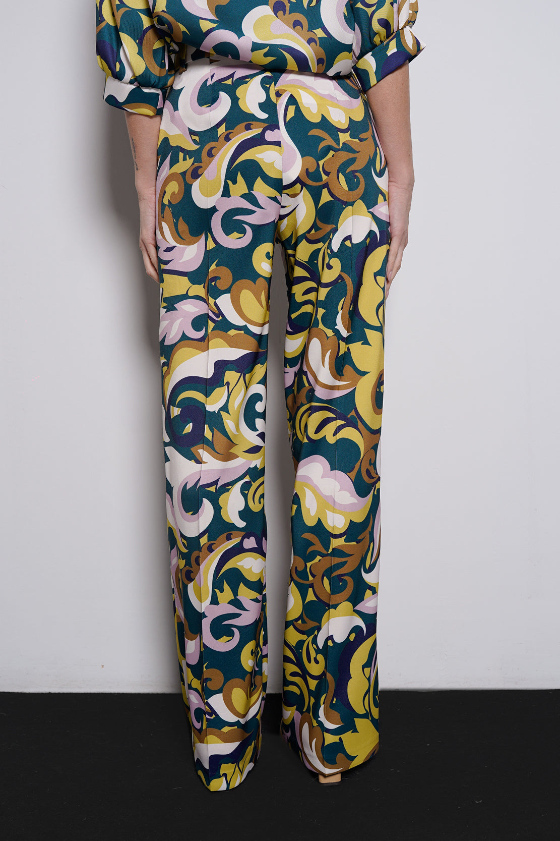 Pantalone palazzo stampa paisley