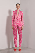 Blazer monopetto stampato