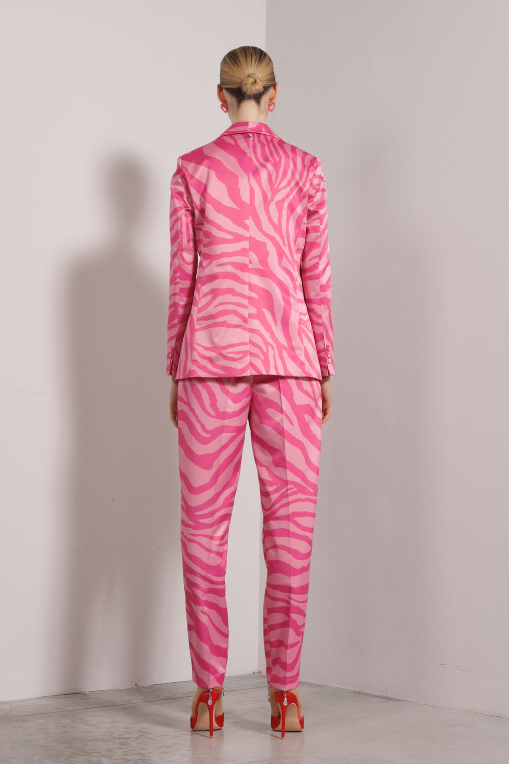 Blazer monopetto stampato