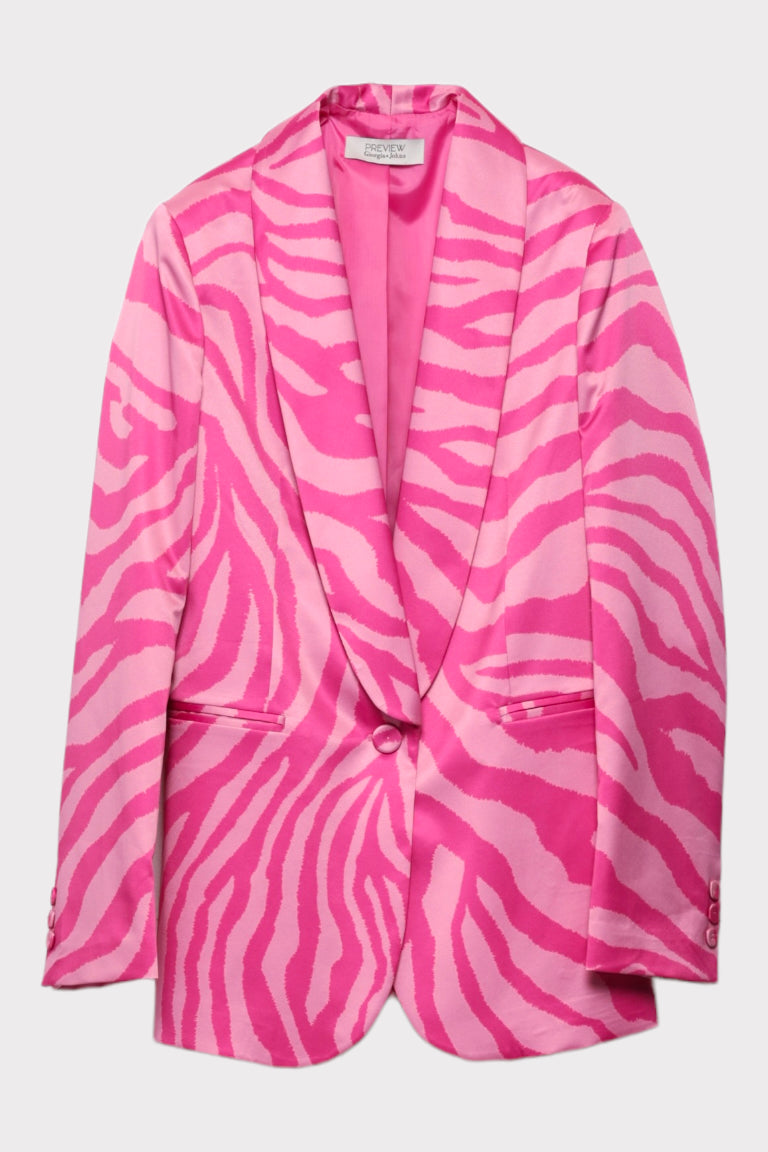 Blazer monopetto stampato