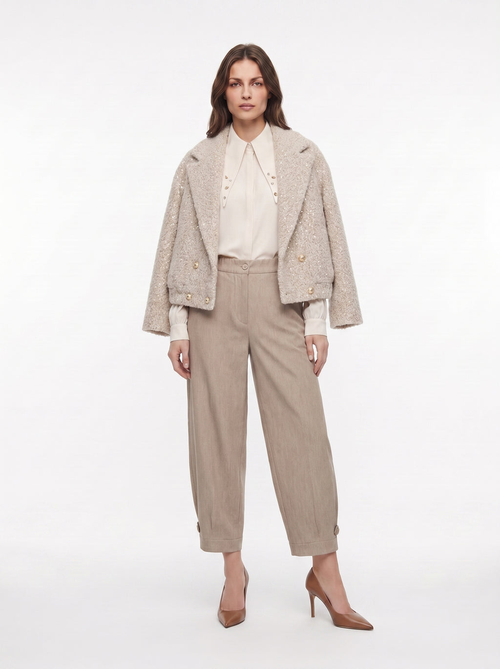 Bomber tessuto paillettes