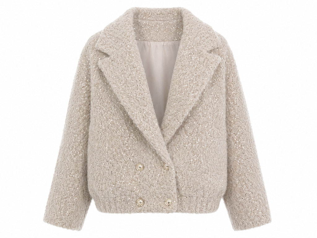 Bomber tessuto paillettes