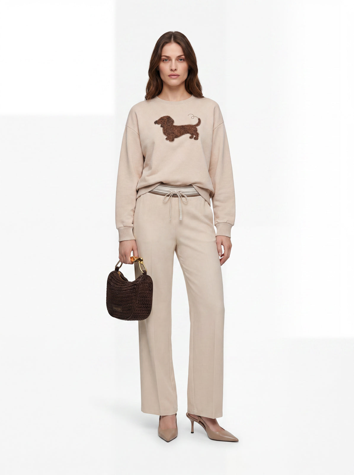 Pantalone con costina