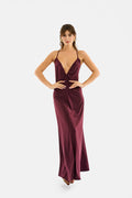 Slip dress con arriccio