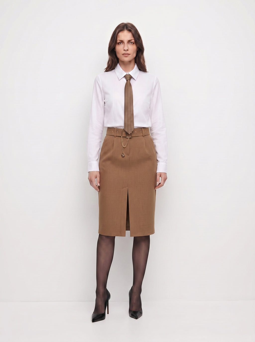 Camicia in popeline con cravatta