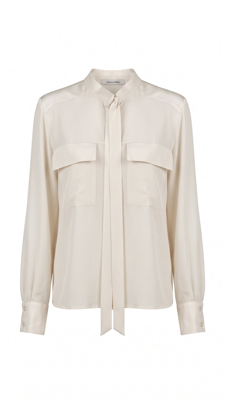 Camicia bimaterica con accessorio