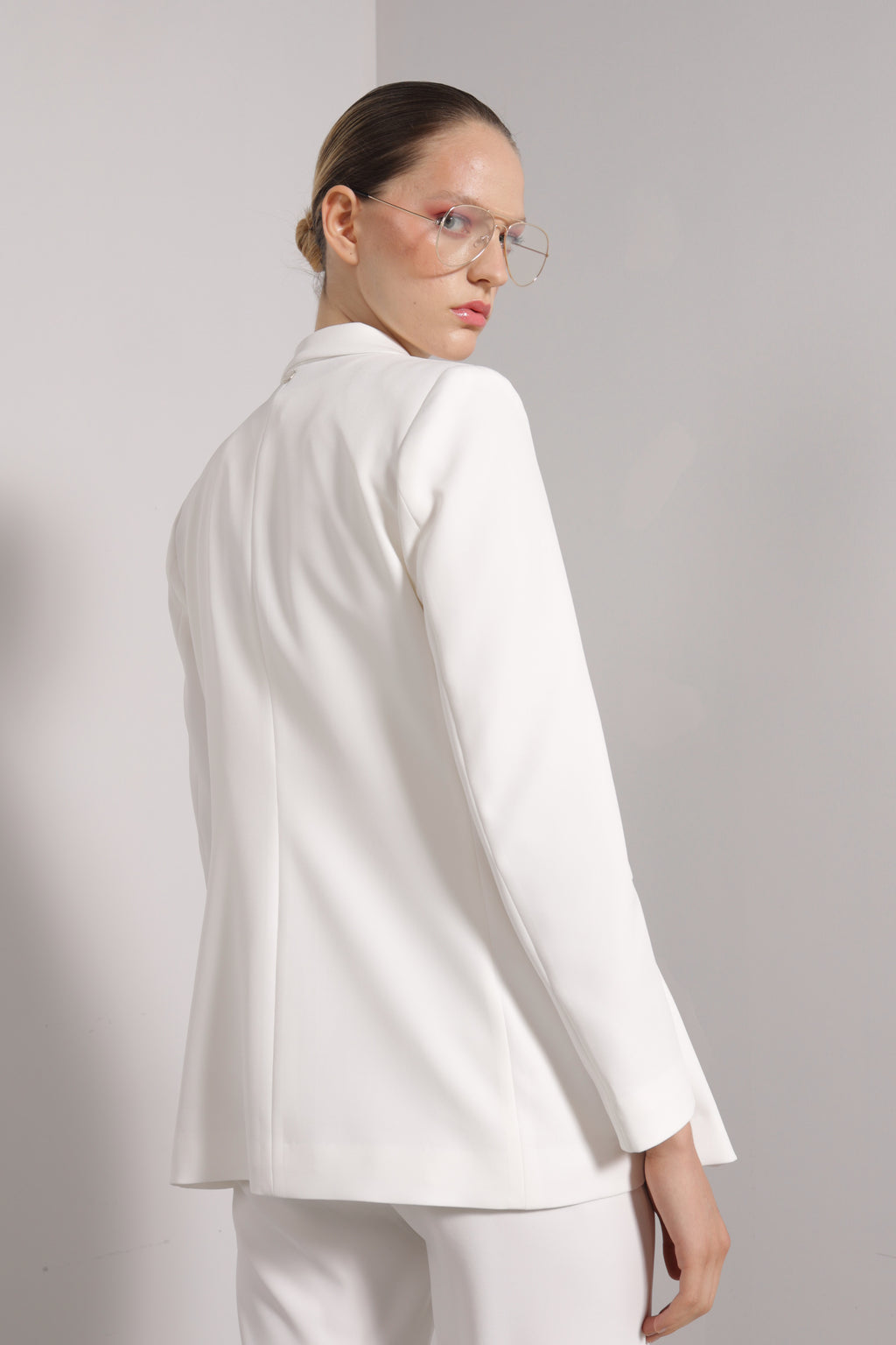 Blazer revers in raso