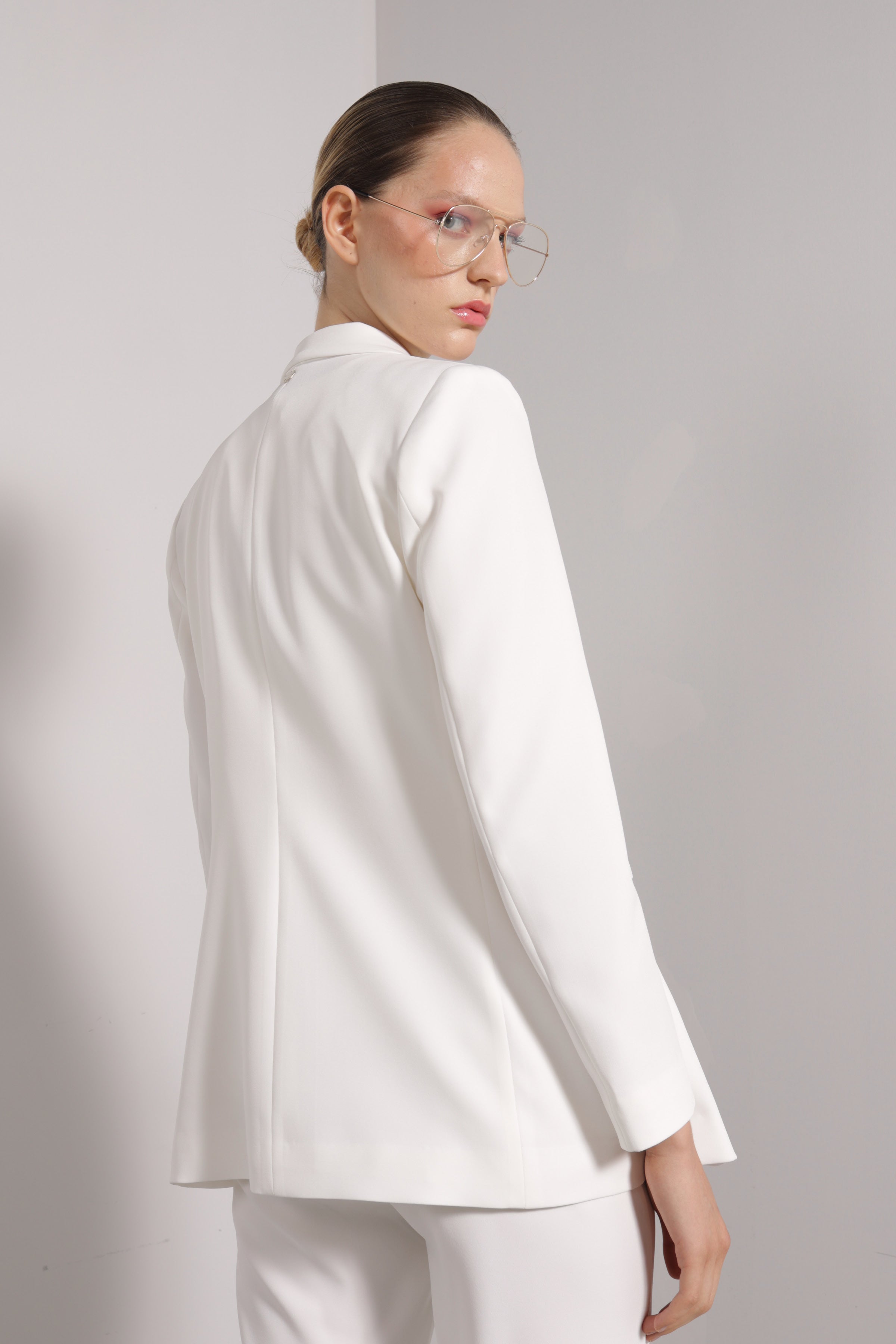 Blazer revers in raso