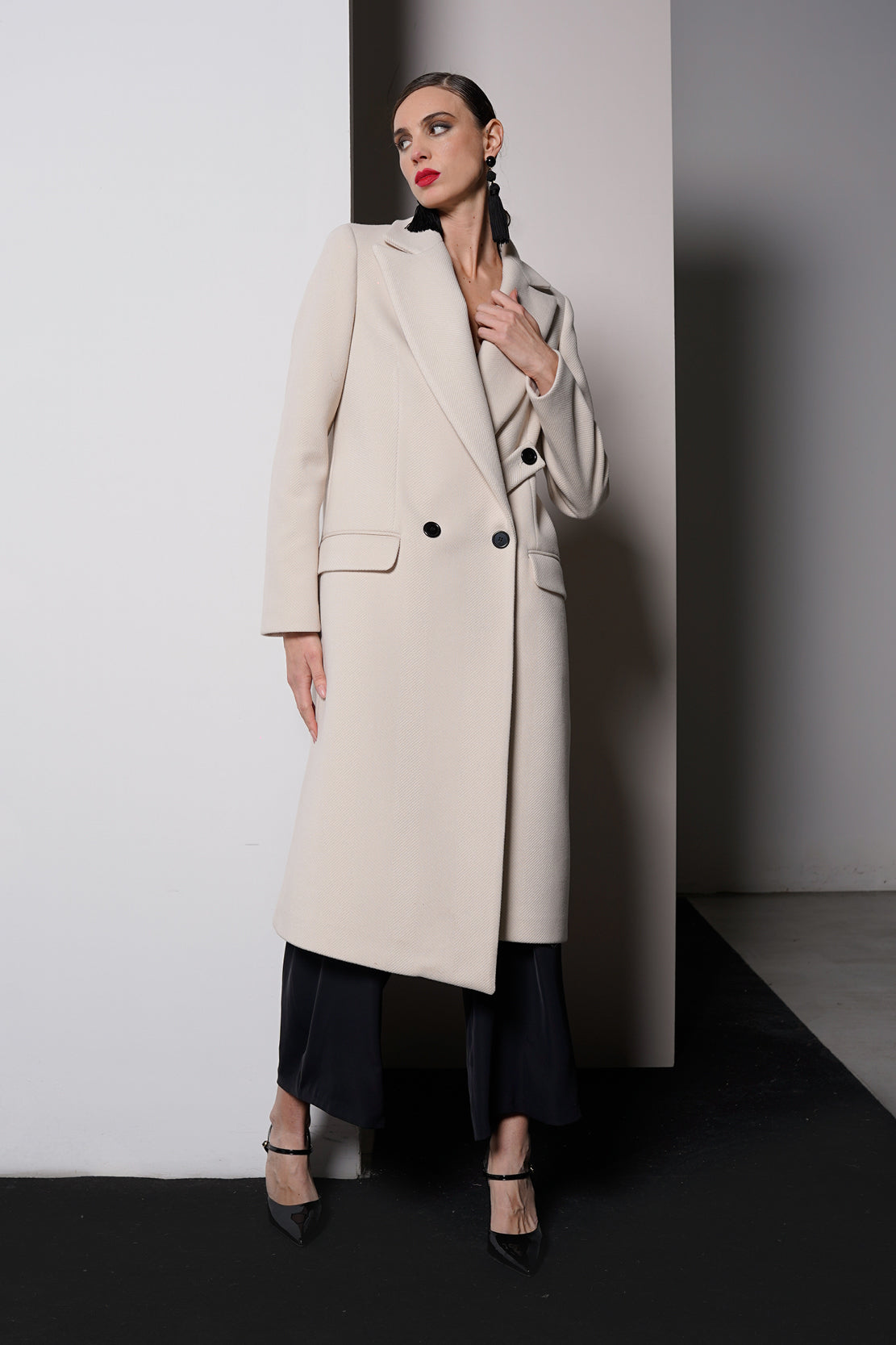 Cappotto cinturino removibile