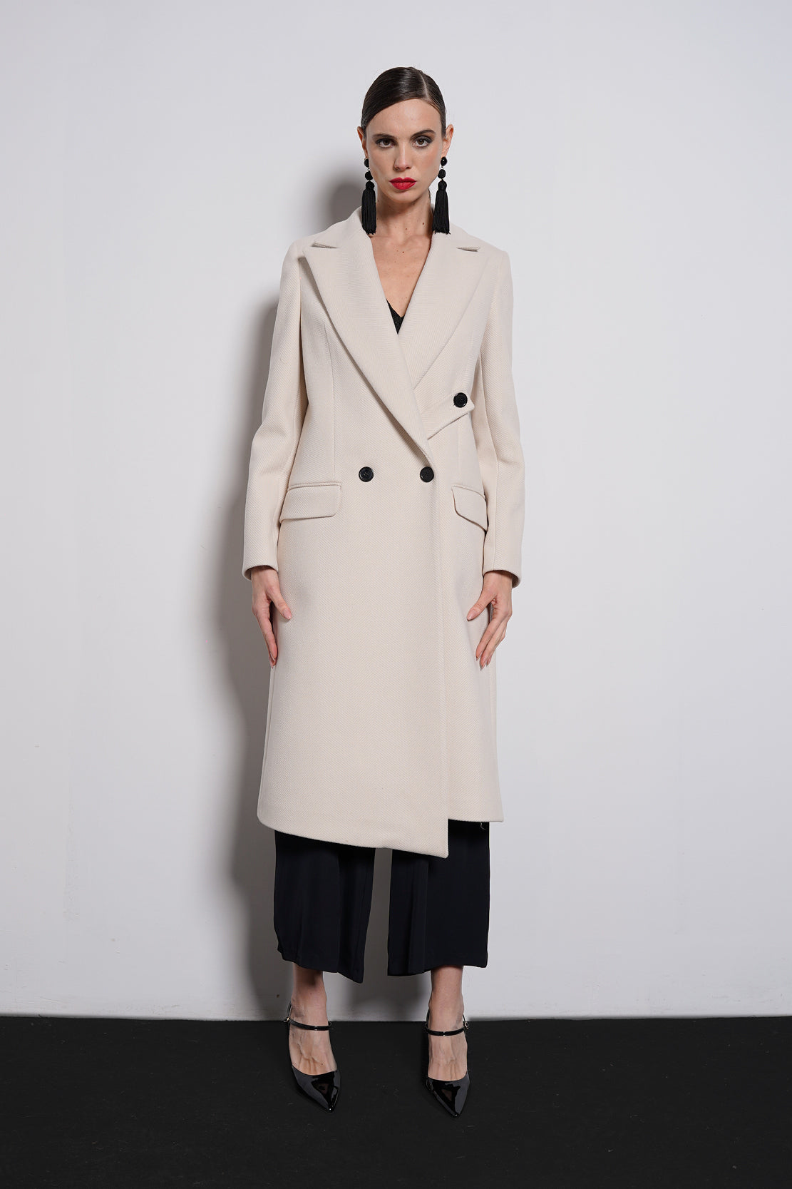 Cappotto cinturino removibile