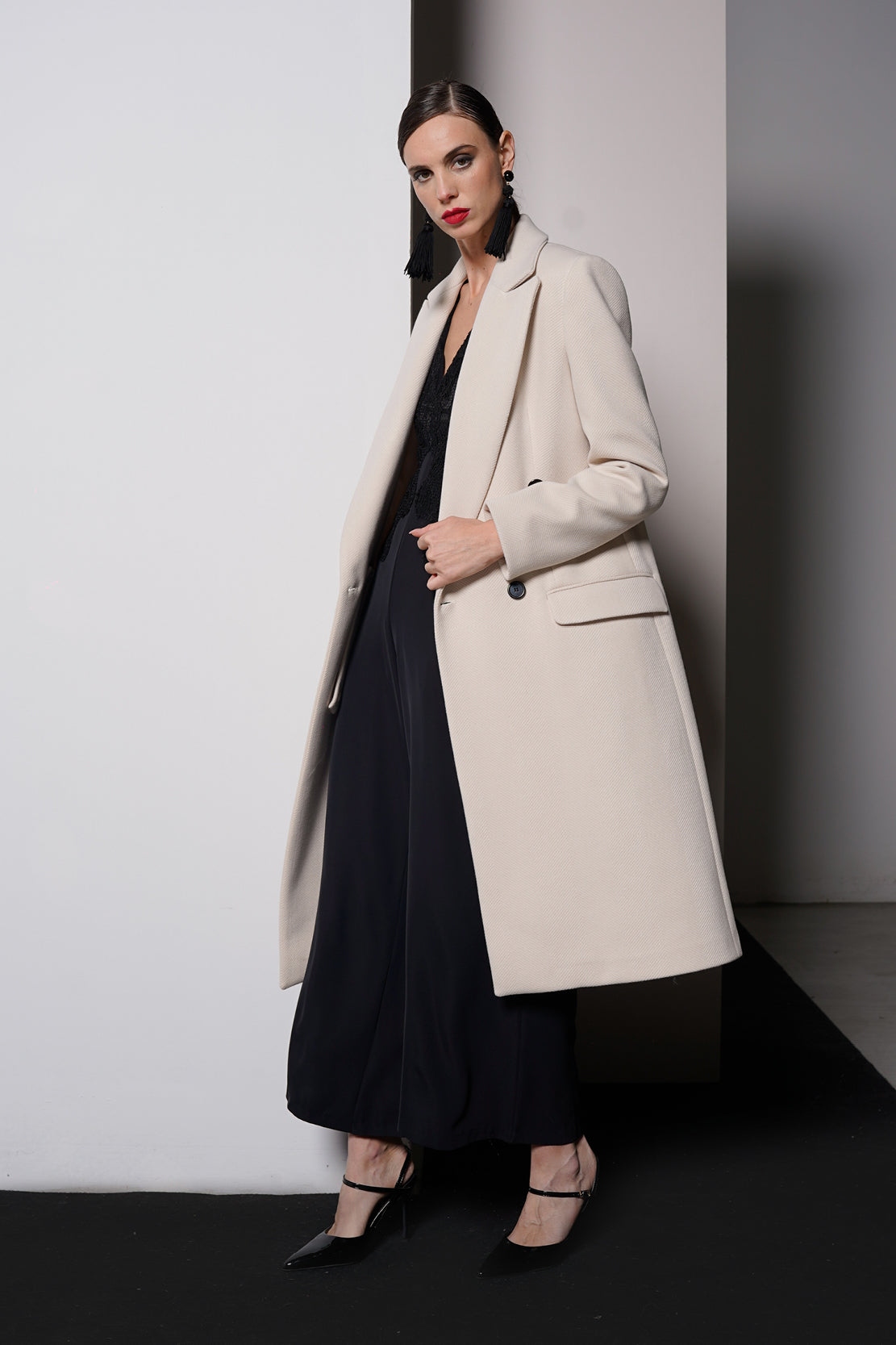 Cappotto cinturino removibile