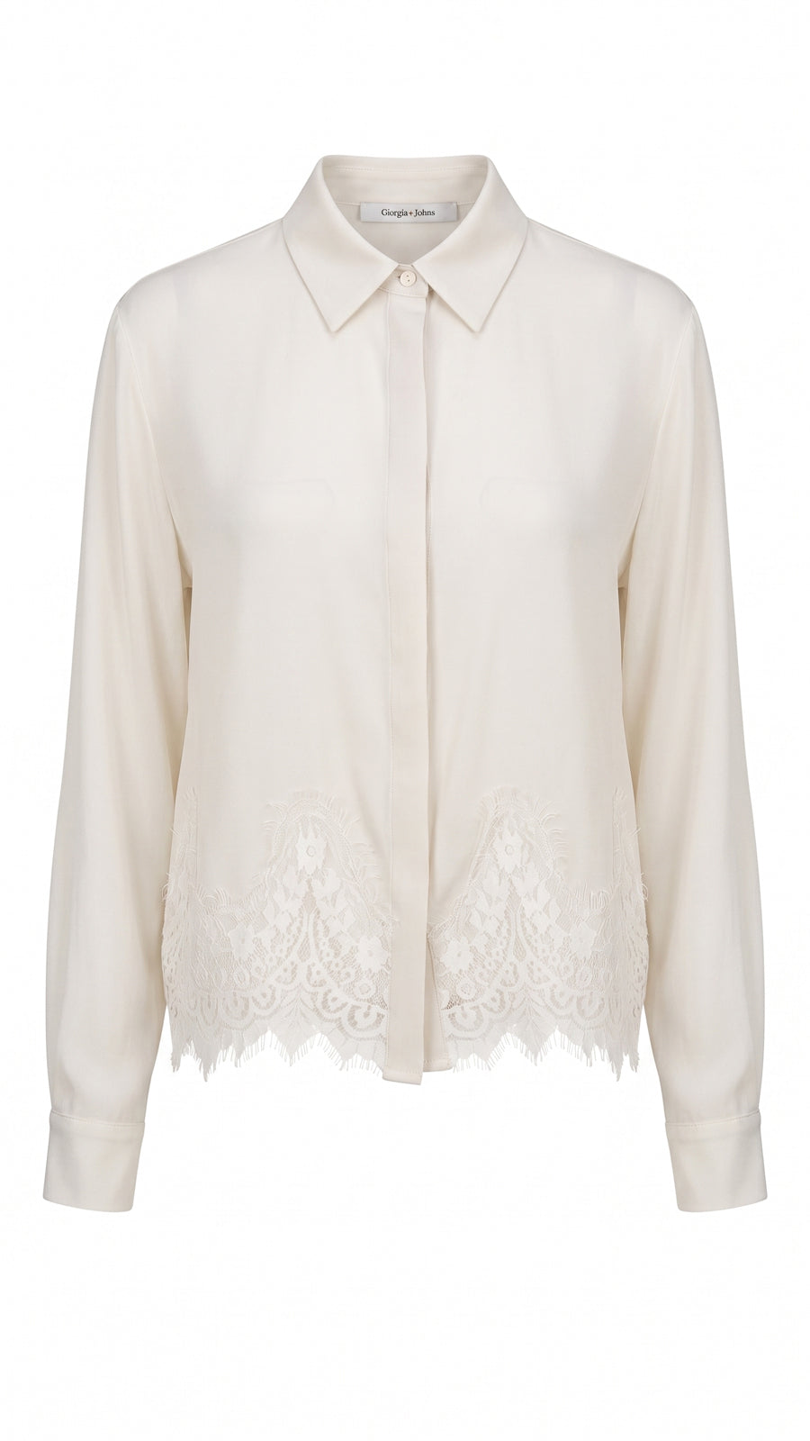 Camicia orlo in pizzo