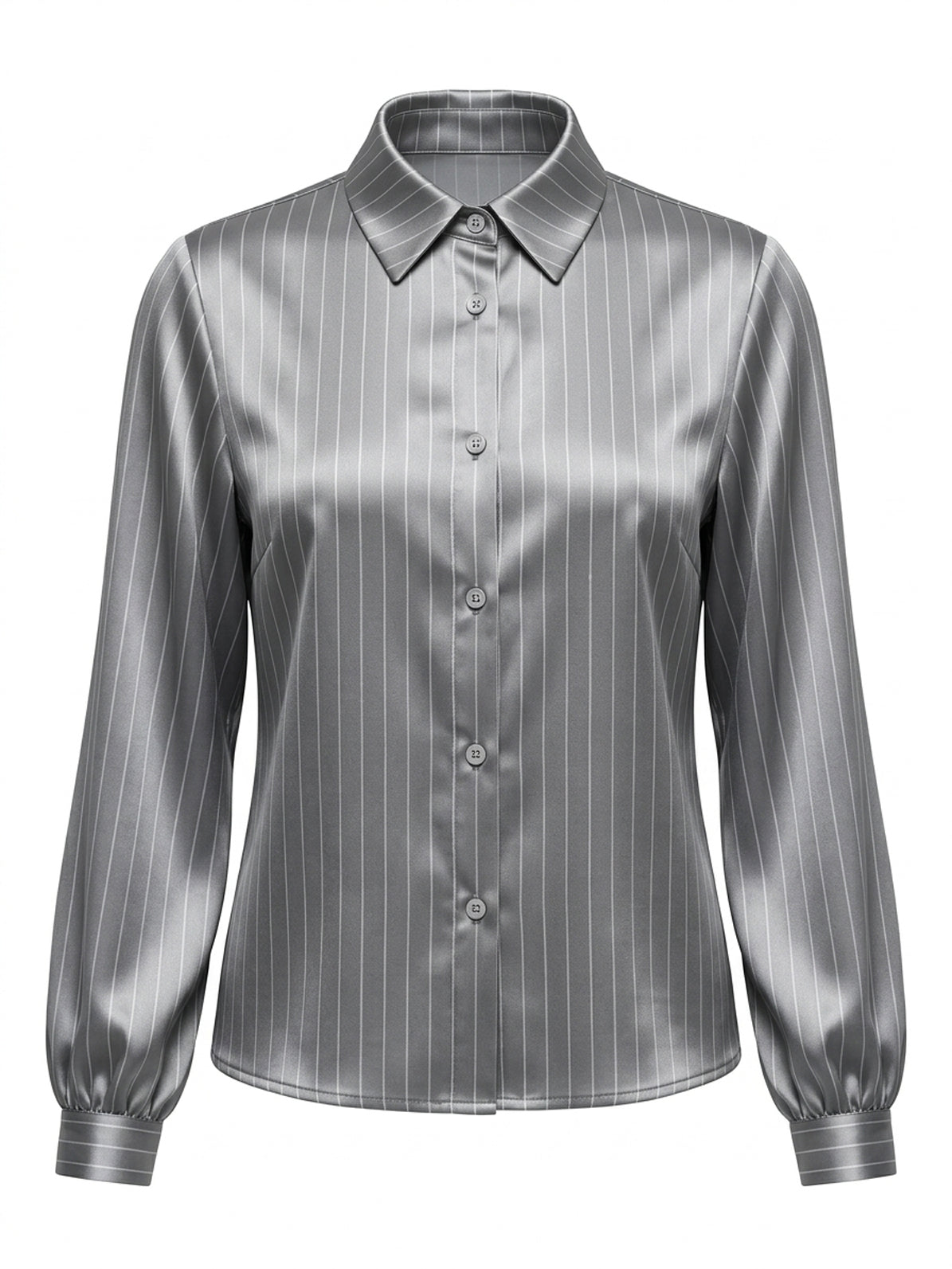 Camicia satin a righe
