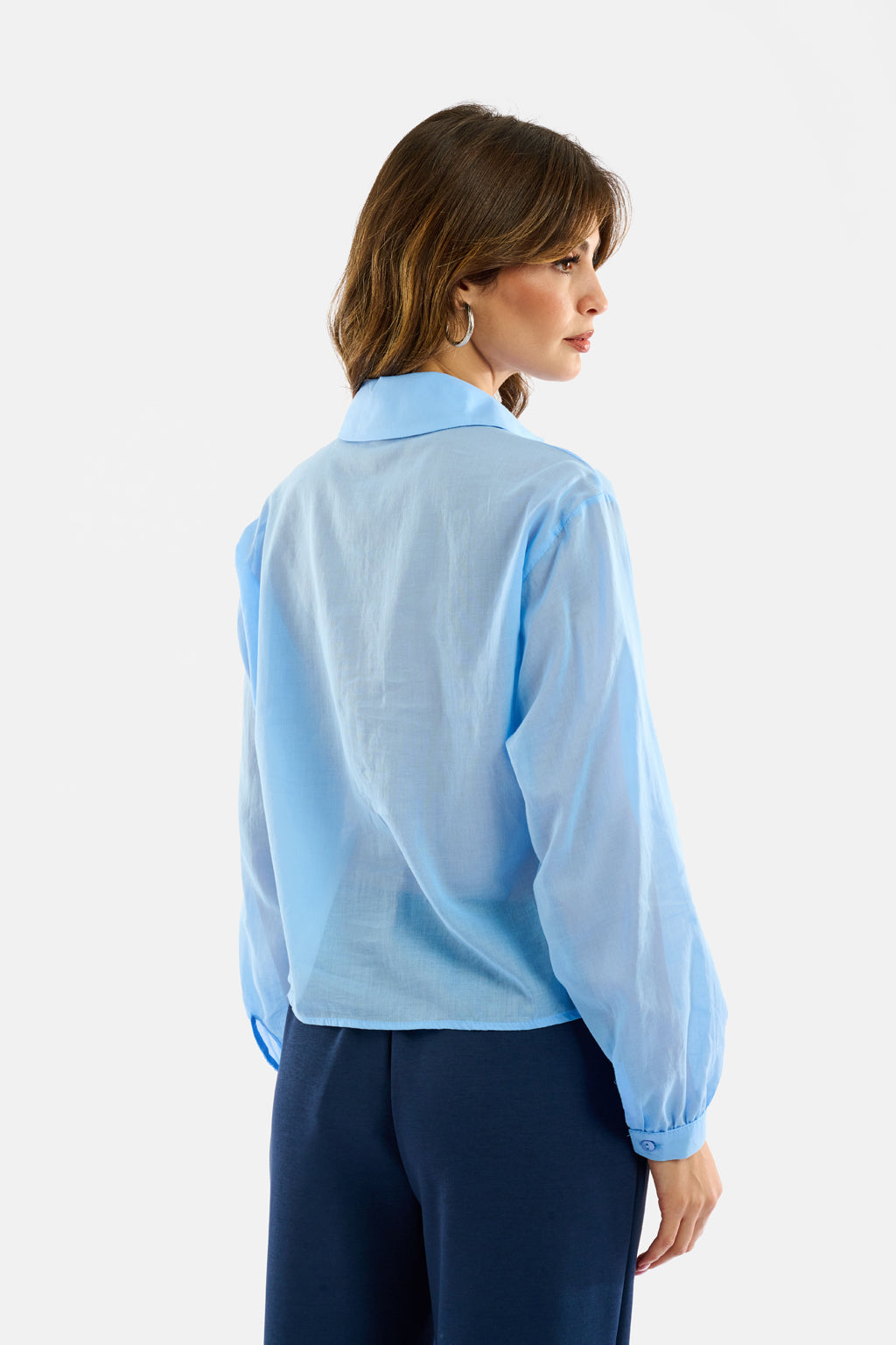 Camicia balze in pizzo