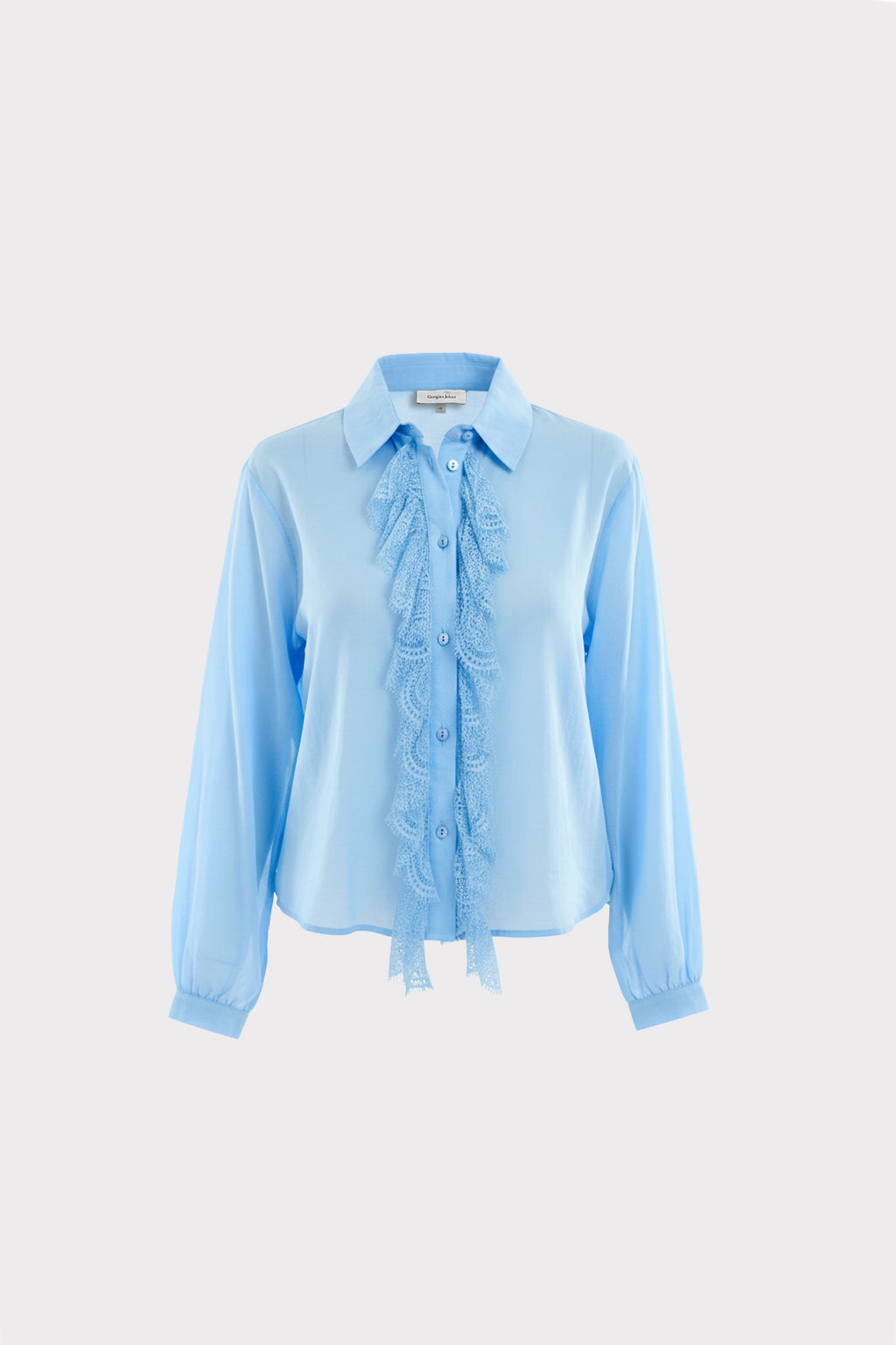 Camicia balze in pizzo