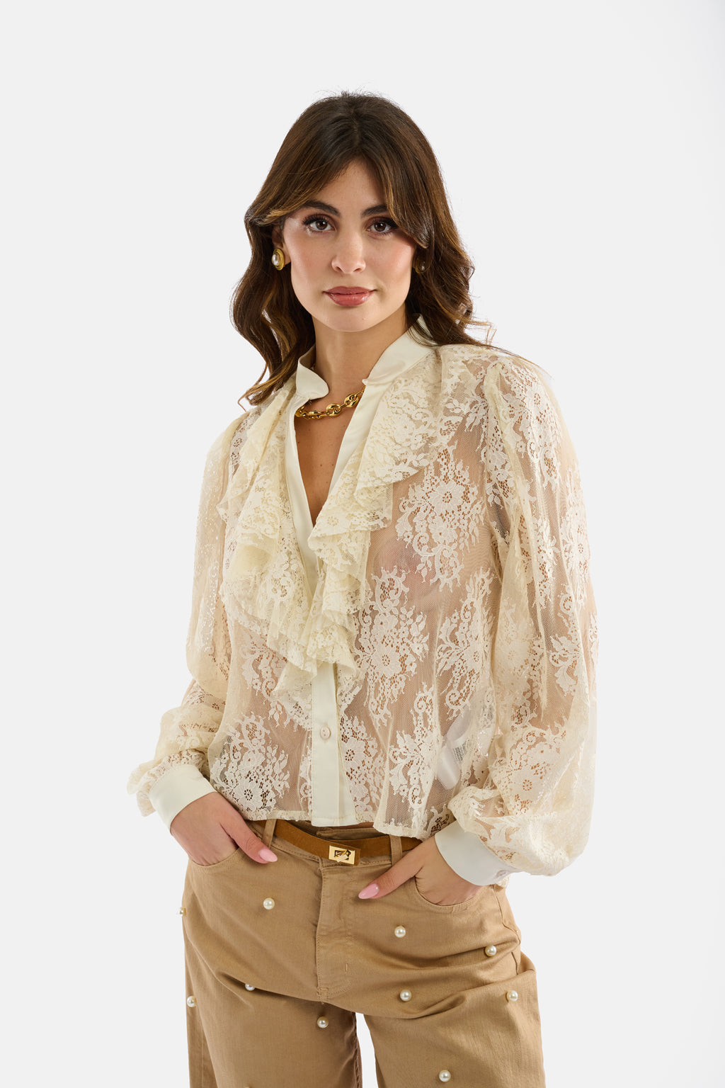 Camicia in pizzo