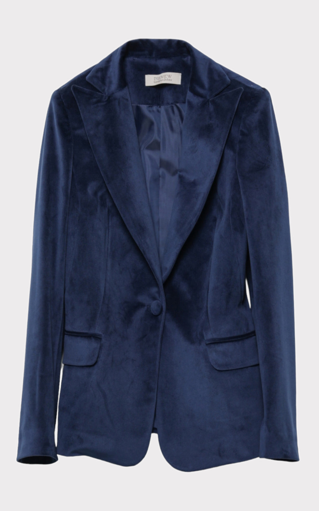 Giacca velvet monopetto