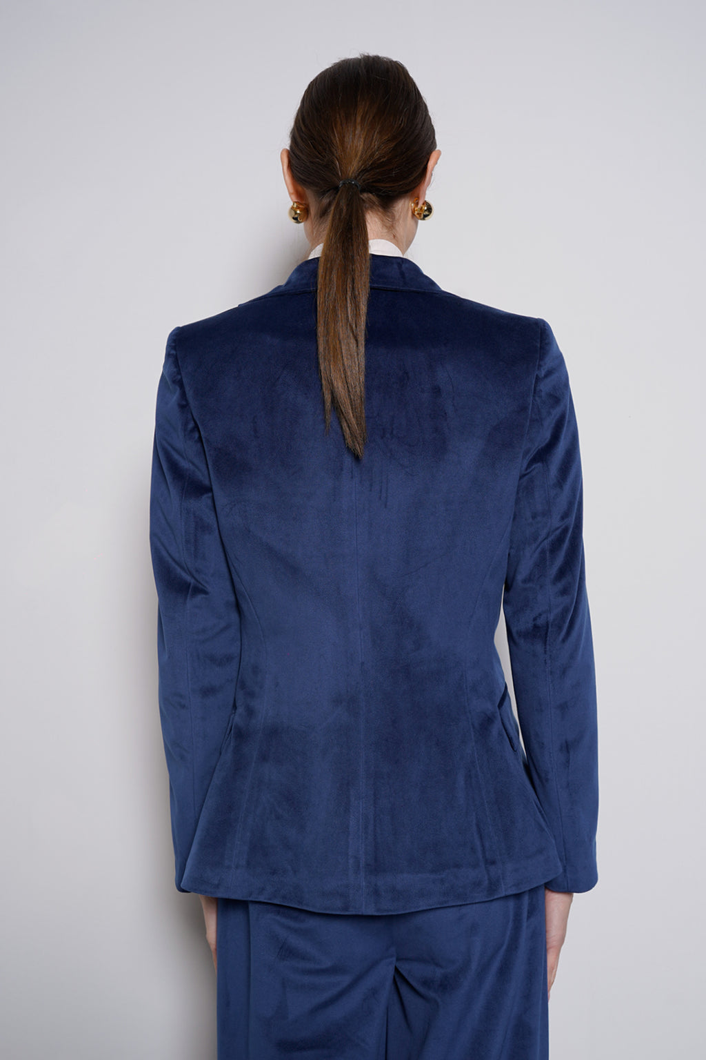 Giacca velvet monopetto