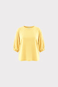 Blusa maniche arriccio
