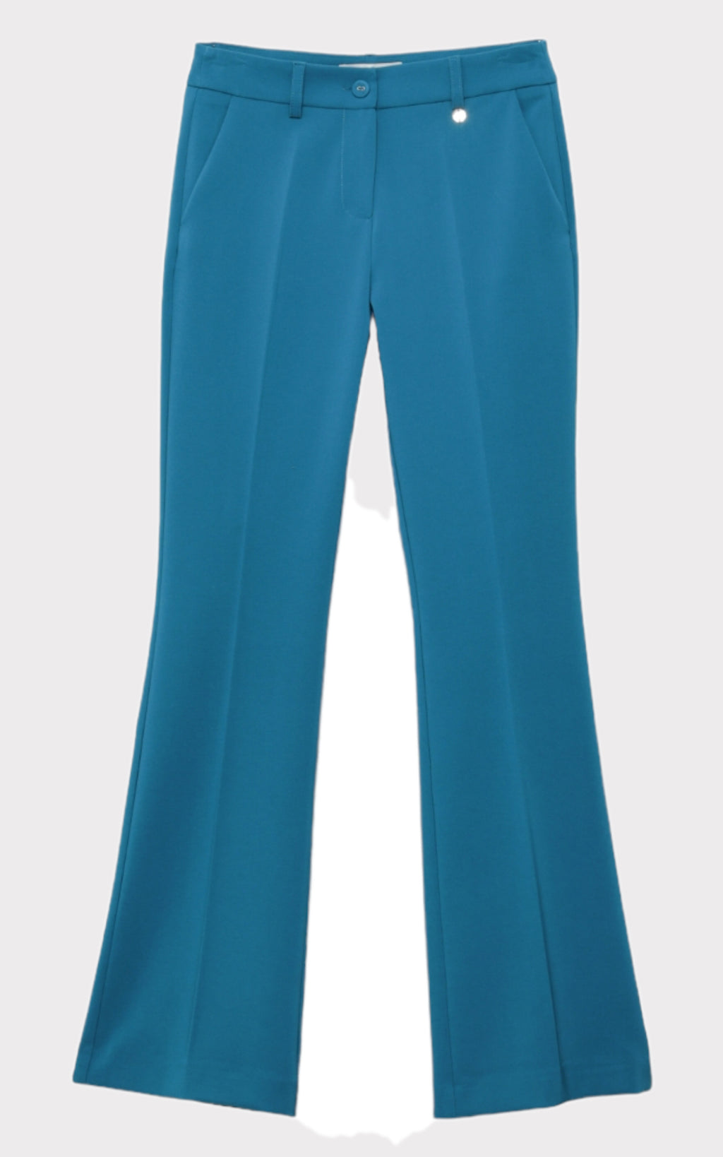 Pantalone vita alta bottoni gioiello
