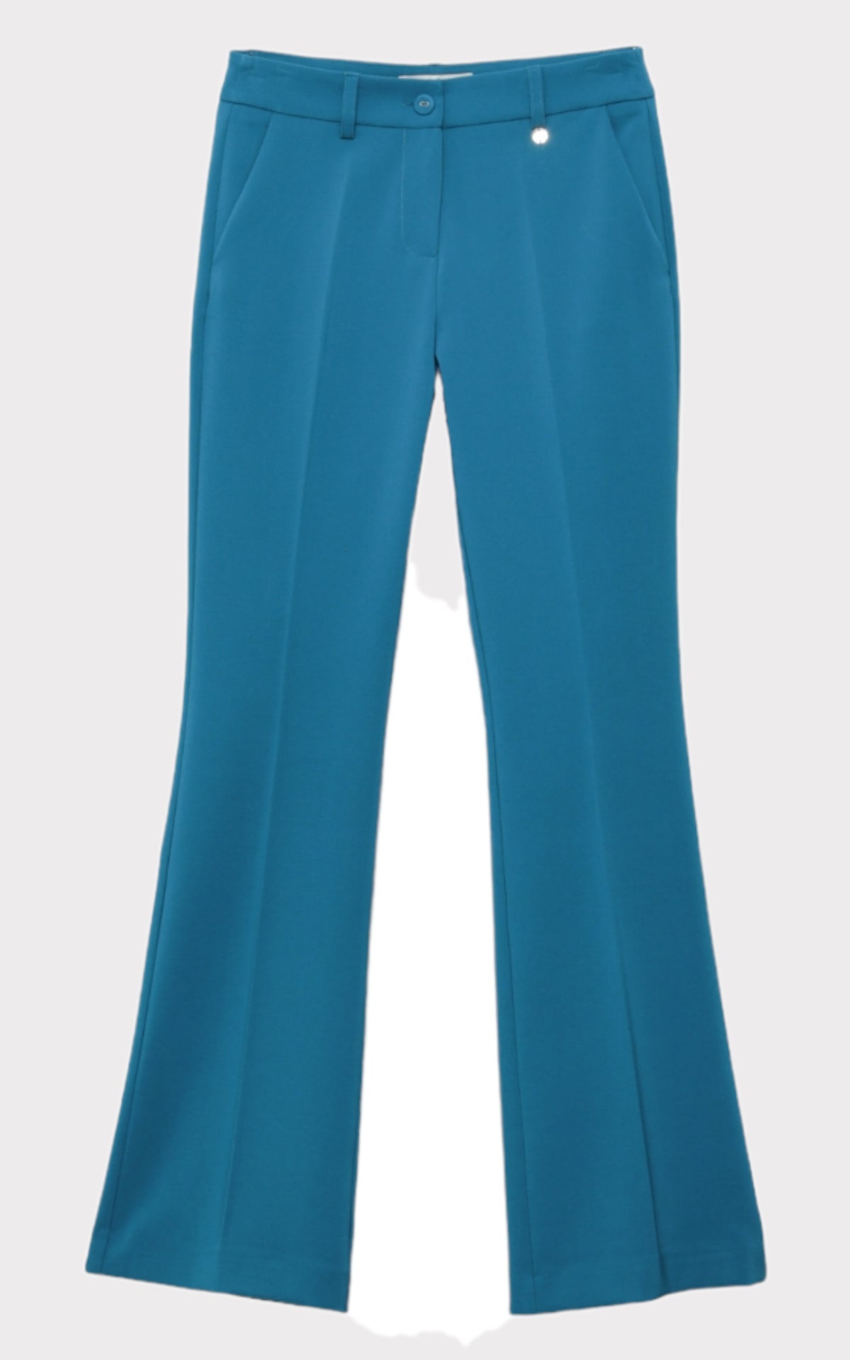 Pantalone vita alta bottoni gioiello