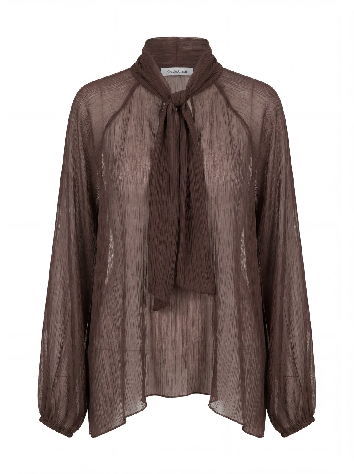 Blusa tessuto crespo