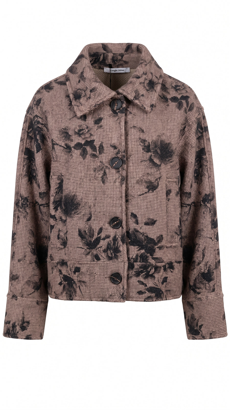Cappotto corto microquadro
