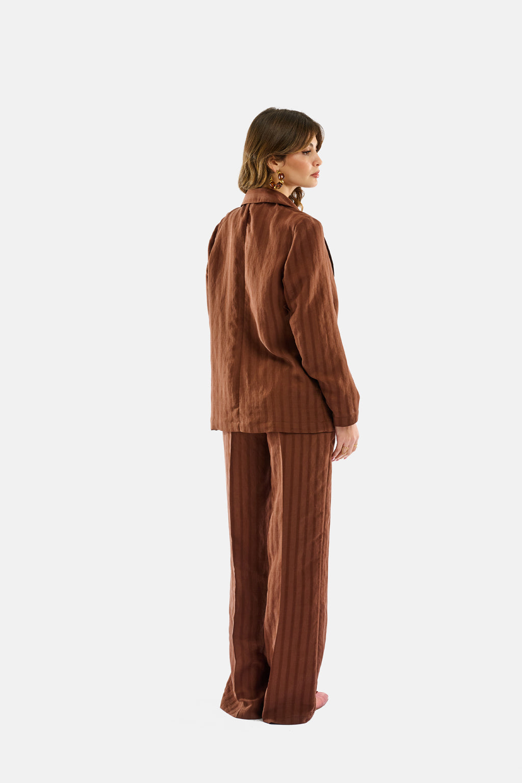 Pantalone effetto riga