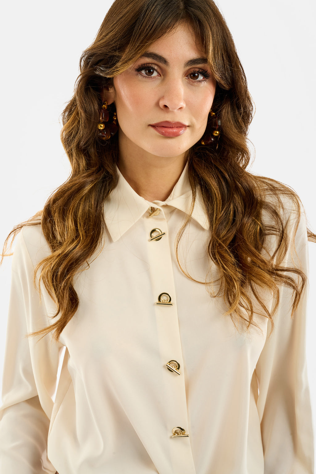 Camicia con occhielli