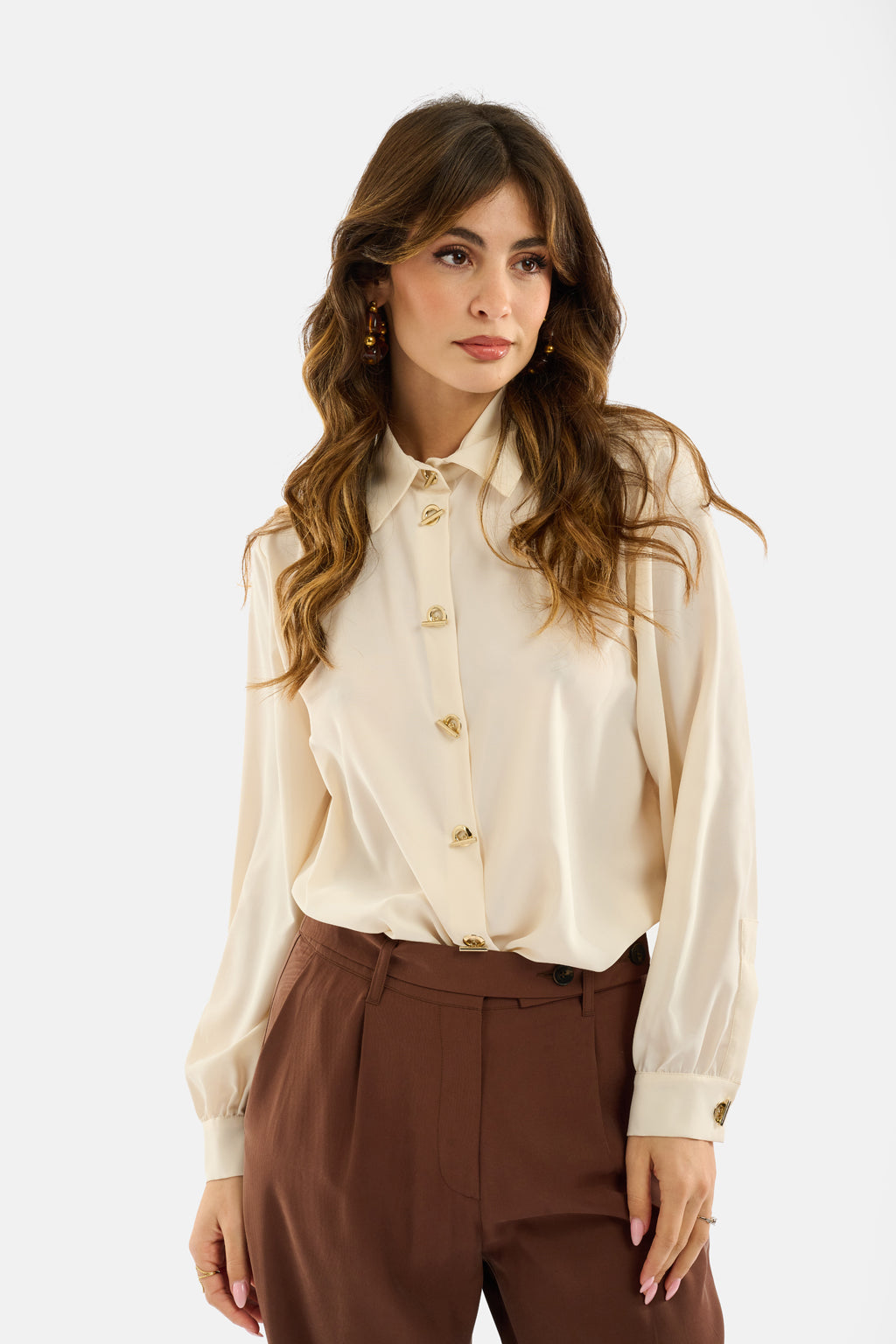 Camicia con occhielli