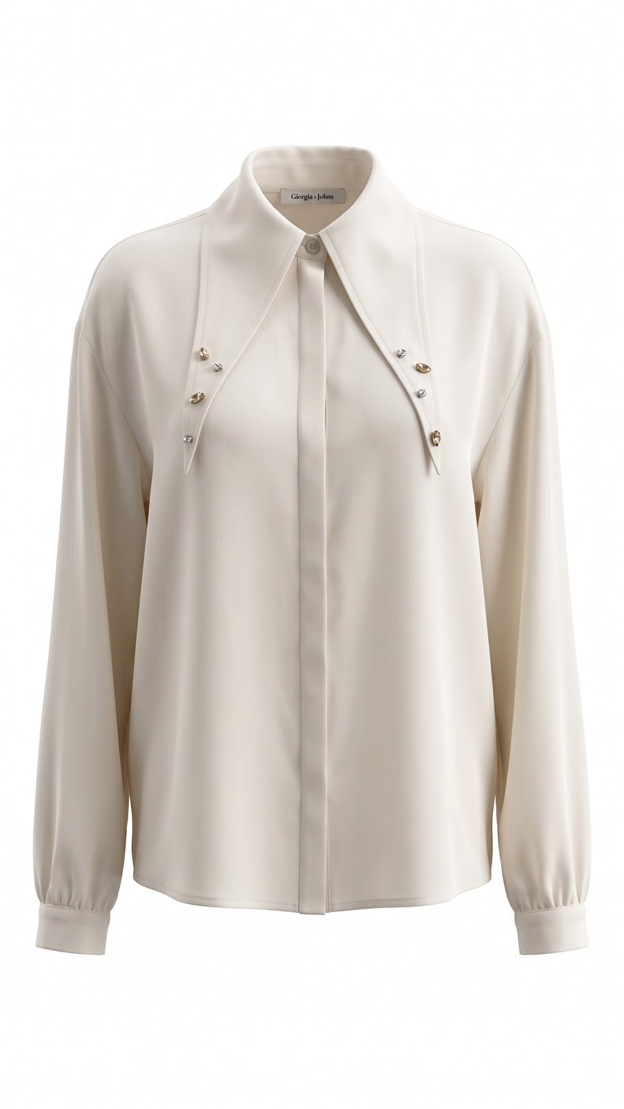 Camicia applicazioni al colletto