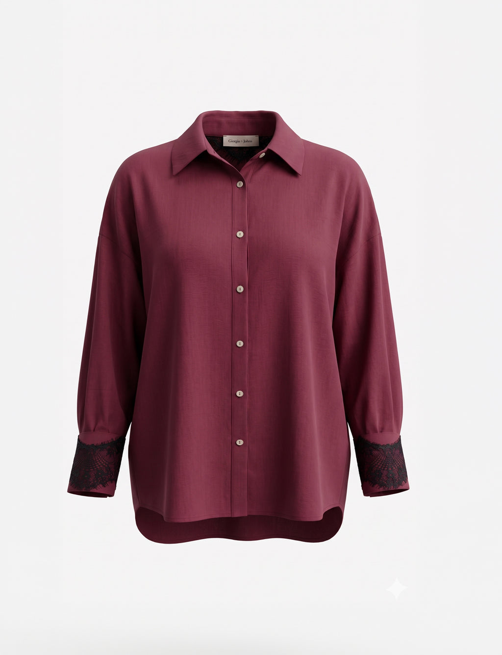 Camicia over dettagli pizzo