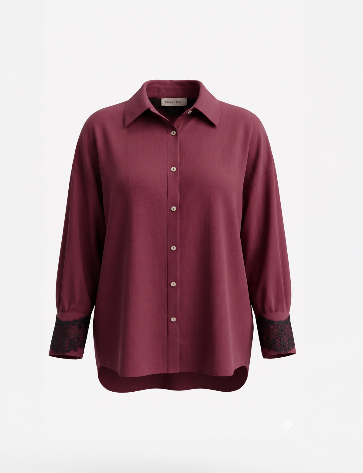 Camicia over dettagli pizzo