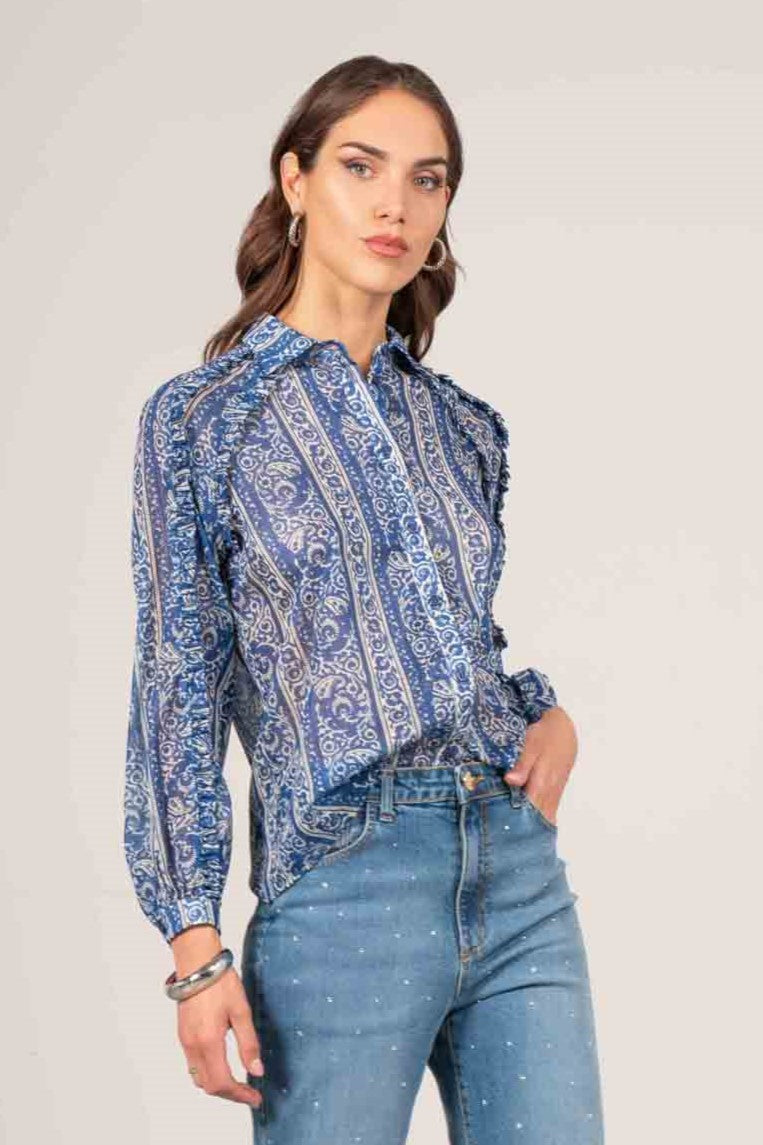 Camicia stampa paisley