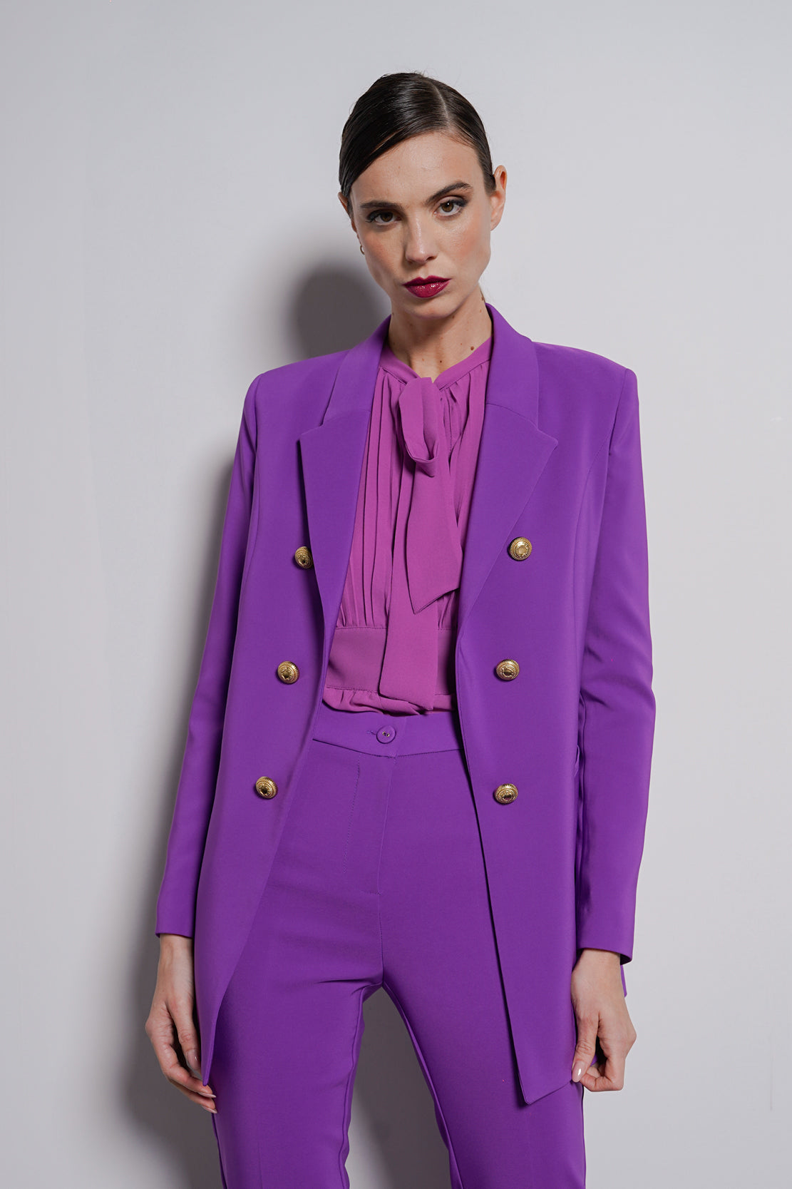 Blazer finta abbottonatura