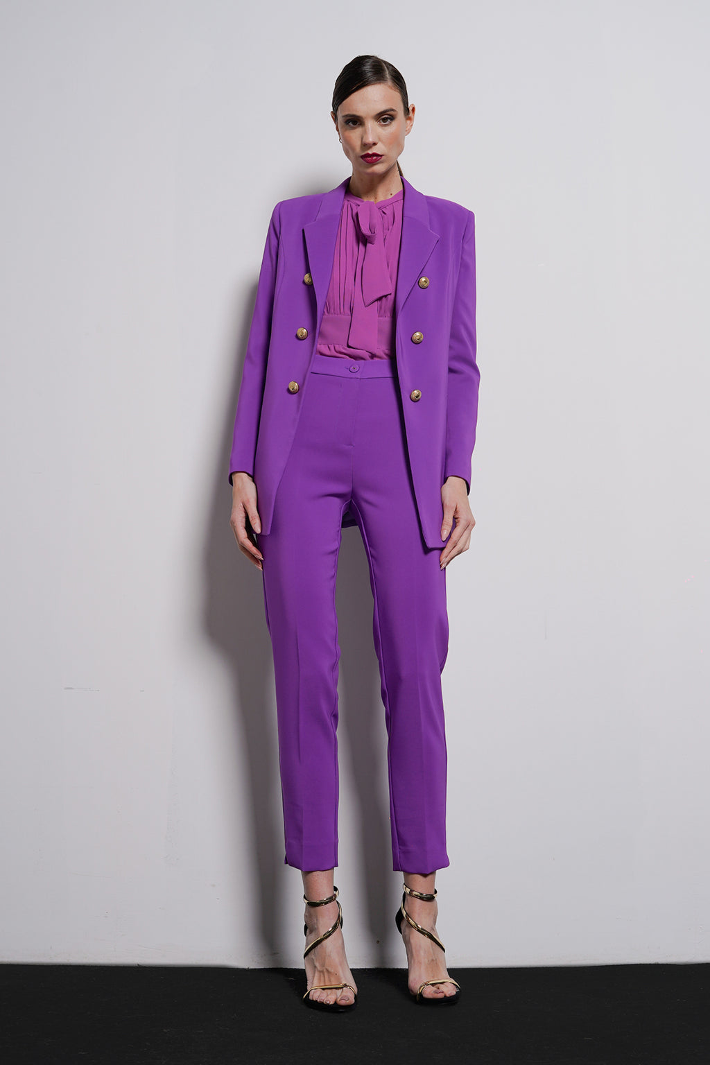 Blazer finta abbottonatura
