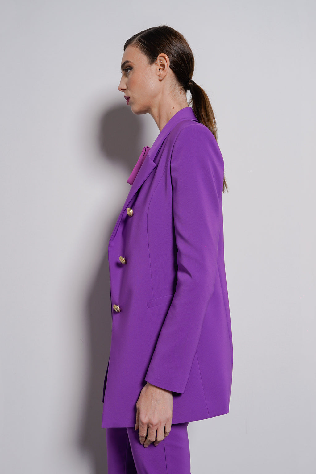 Blazer finta abbottonatura