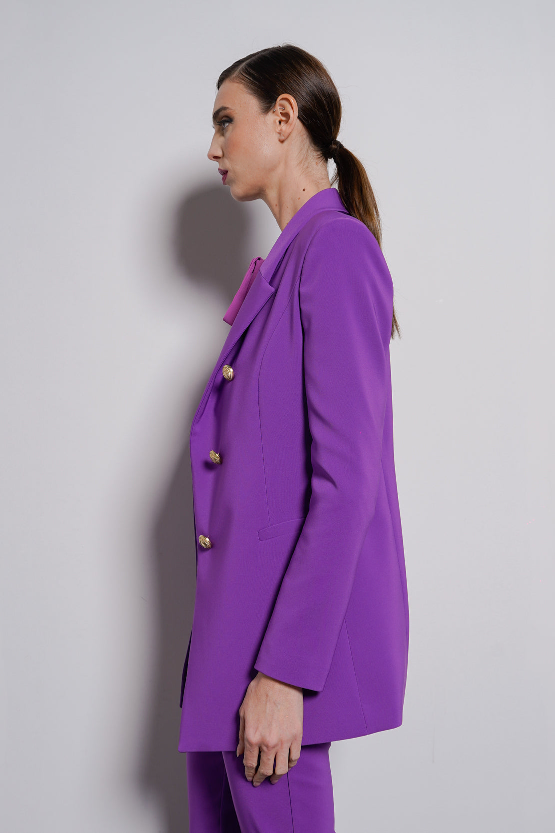 Blazer finta abbottonatura