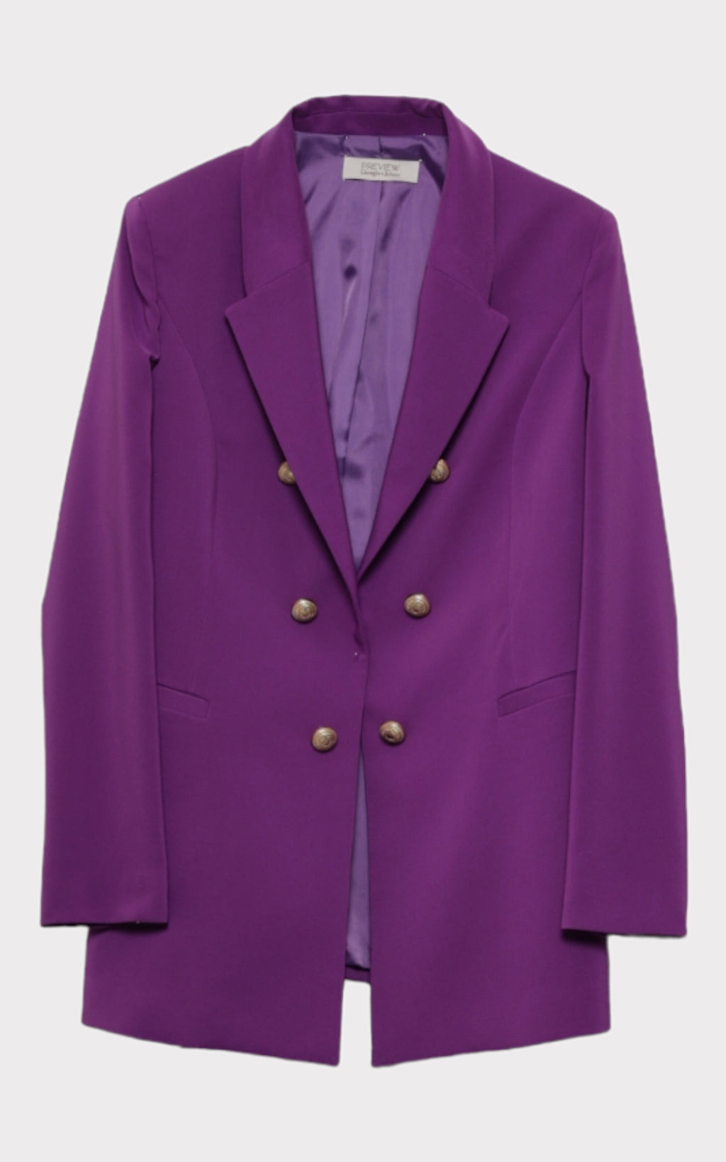 Blazer finta abbottonatura
