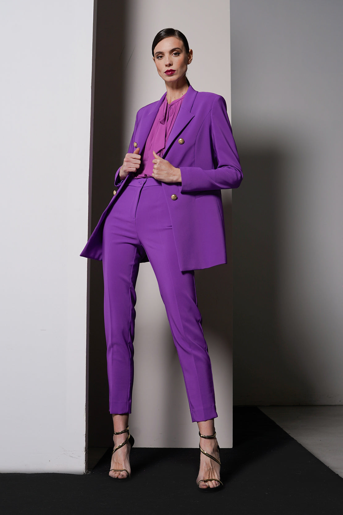 Blazer finta abbottonatura