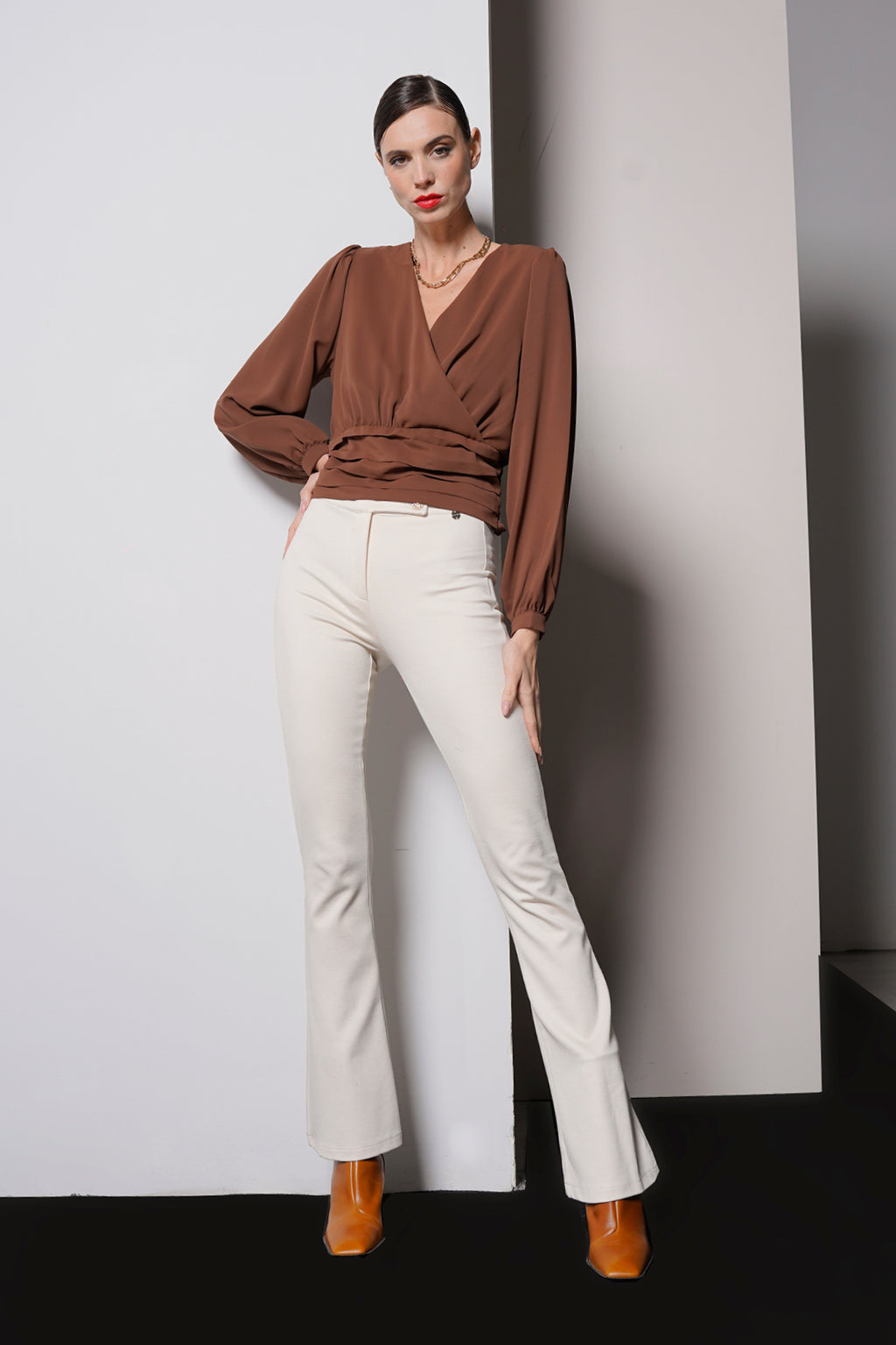 Blusa con fascione
