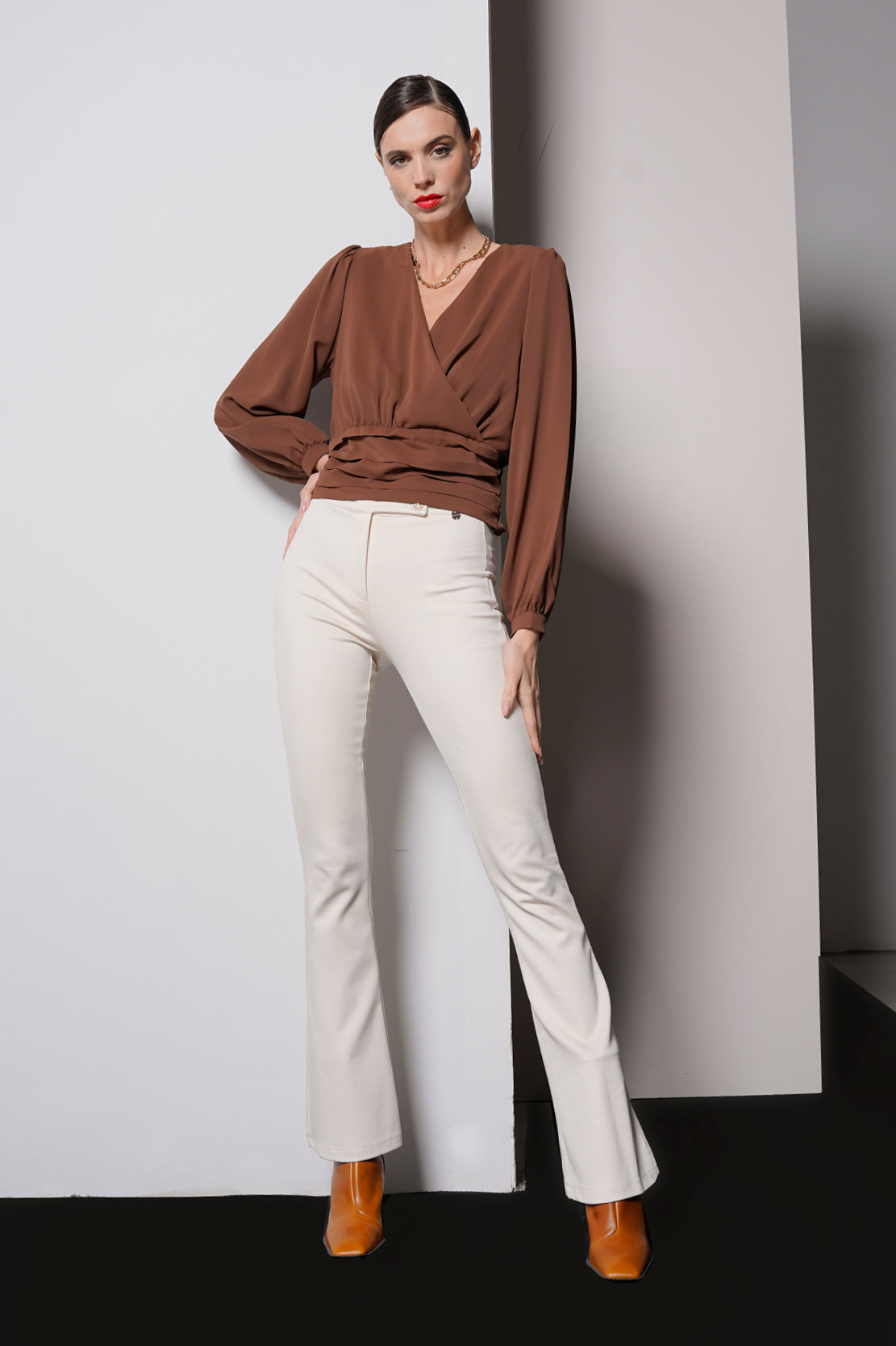 Blusa con fascione